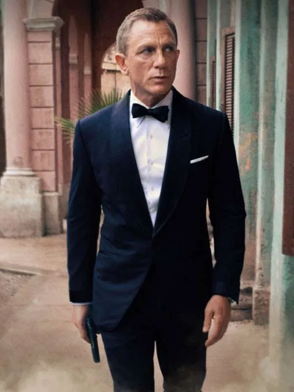 James Bond No Time To Die Black Tuxedo Coat - Image 2