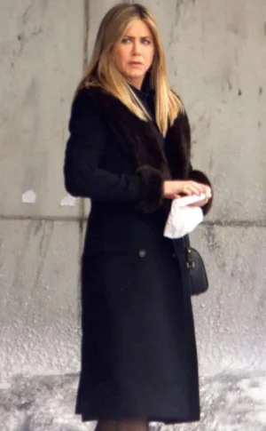 Office Christmas Party Jennifer Aniston Wool Coat