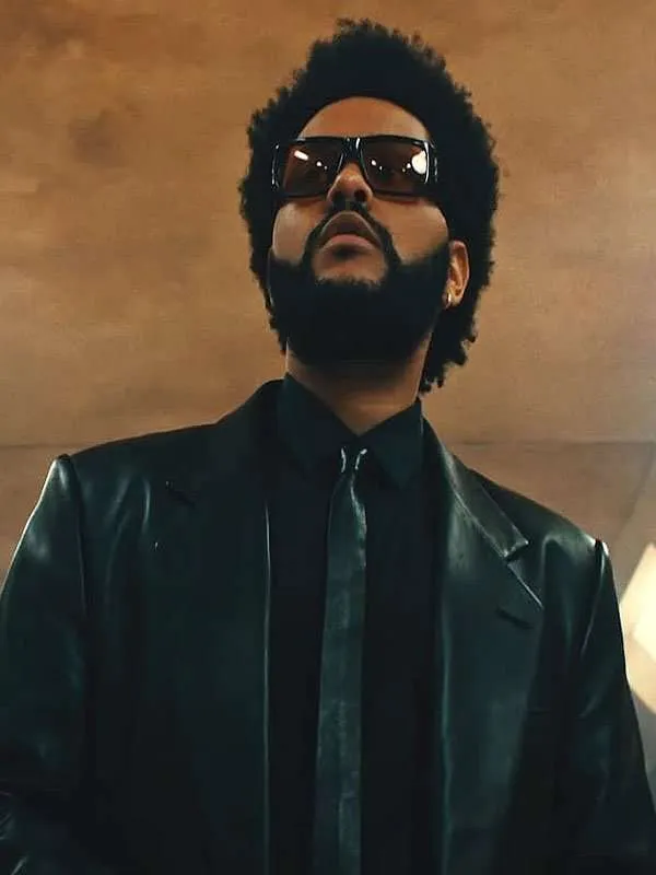 The Weeknd Take My Breath Leather Coat