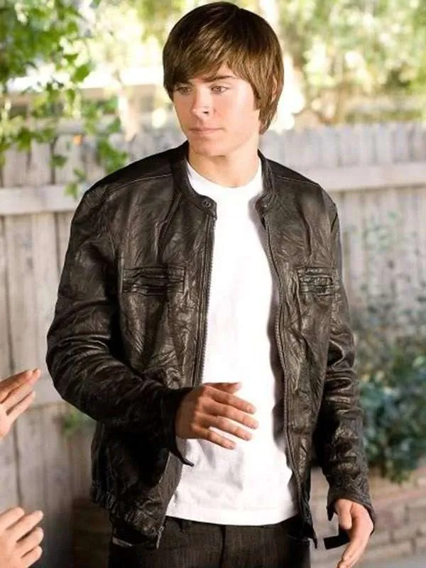 17 Again Zac Efron Leather Jacket - Image 3