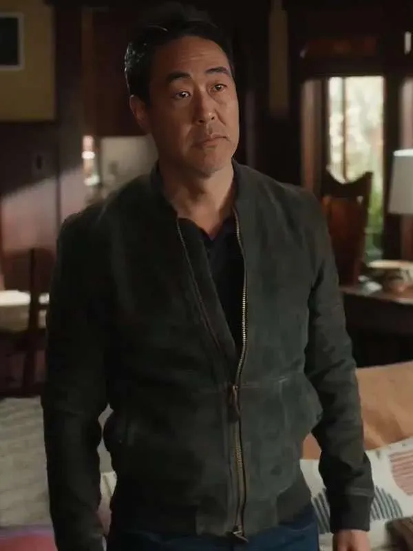 9-1-1 S09 Howie Han Suede Leather Jacket
