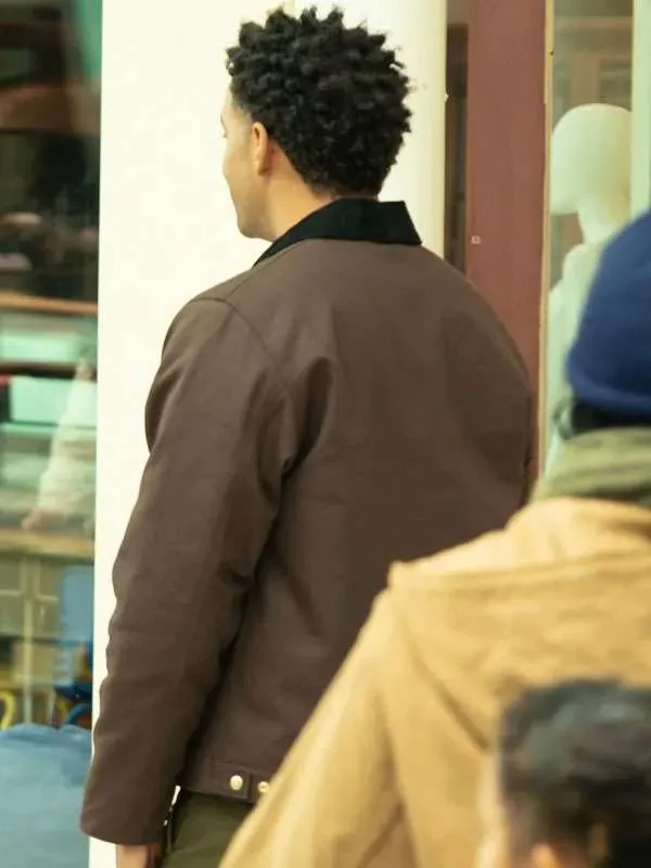 Zack Fox Abbott Elementary Brown Jacketv - Image 3