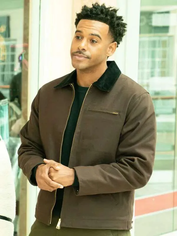 Zack Fox Abbott Elementary Brown Jacketv - Image 2
