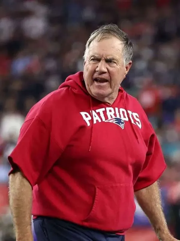 Patriots Red Bill Belichick Hoodie
