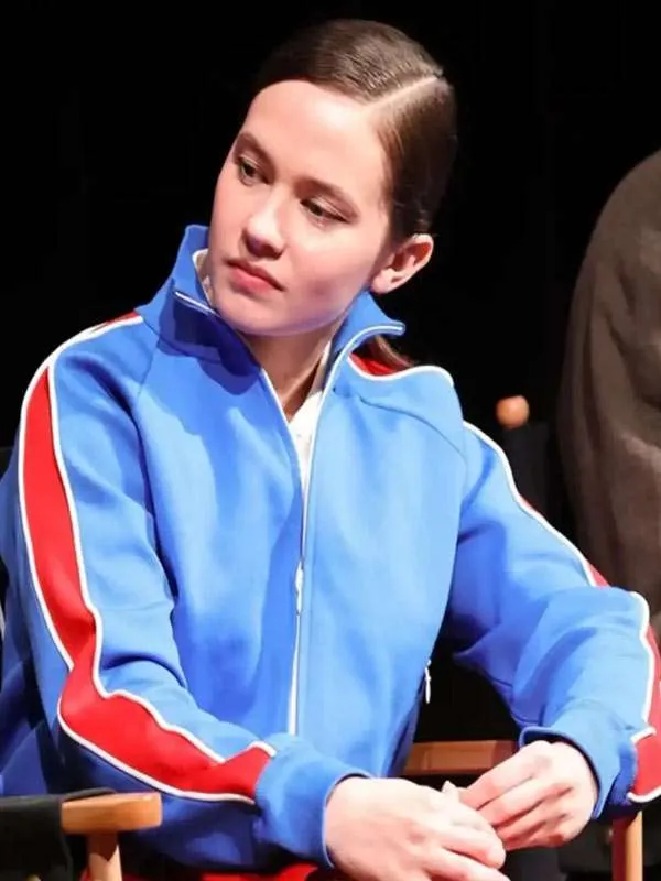 Cailee Spaeny Blue Track Jacket