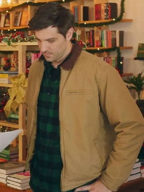 Jake Allyn Christmas on Every Page Brown Jacket - Image 2
