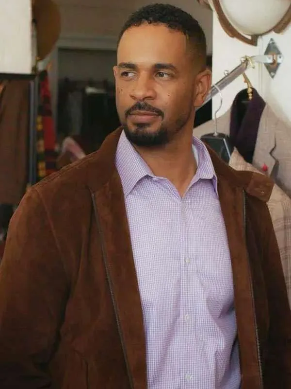 Damon Wayans Jr. Shrinking S03 Brown Leather Jacket