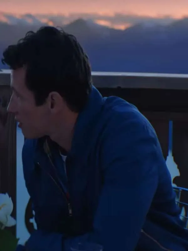 Callum Turner Eternity Blue Cotton Jacket - Image 3