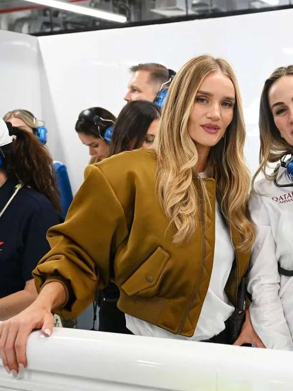 Rosie Huntington Whiteley Qatar Grand Prix Bomber Jacket - Image 3