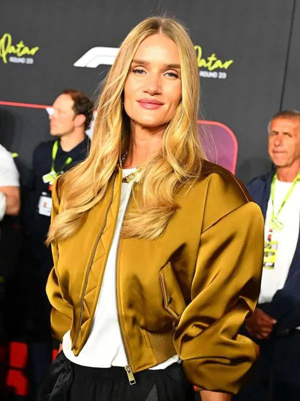 Rosie Huntington Whiteley Qatar Grand Prix Bomber Jacket