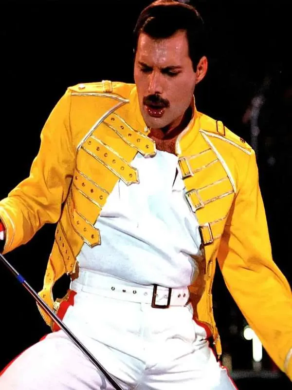 Freddie Mercury Yellow Leather Jacket