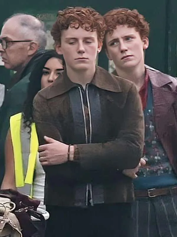 Harry Potter Gabriel Harland Brown Suede Jacket - Image 2
