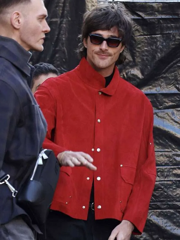 Wuthering Heights Jacob Elordi Suede Leather Jacket - Image 3