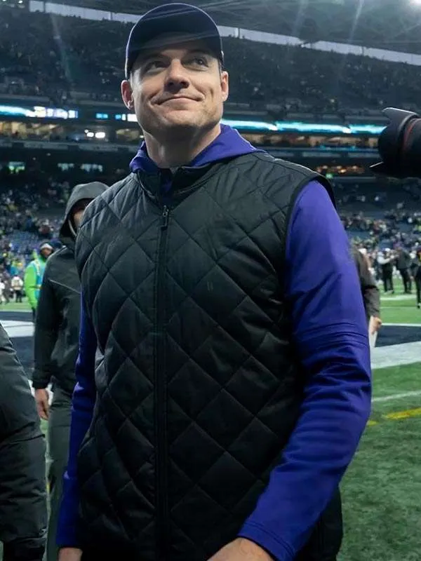 Kevin O’Connell Black Quilted Vest