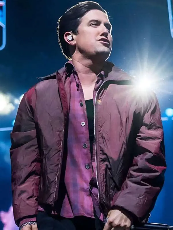 Logan Henderson Berlin Concert Maroon Jacket