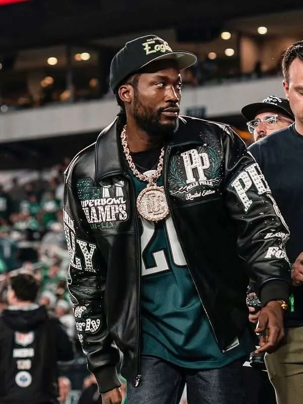 Meek Mill Pelle Pelle Eagles Jacket