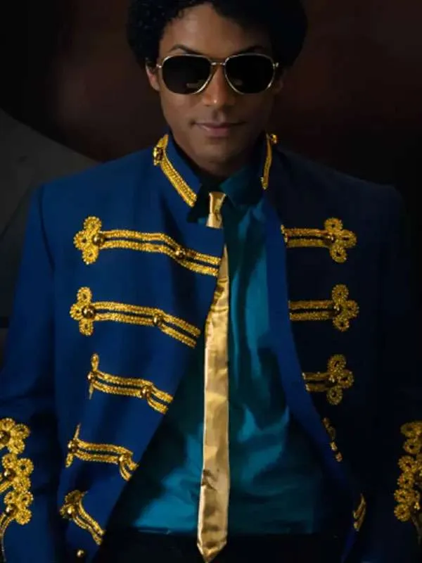 Jaafar Jackson Michael 2026 Blue Jacket