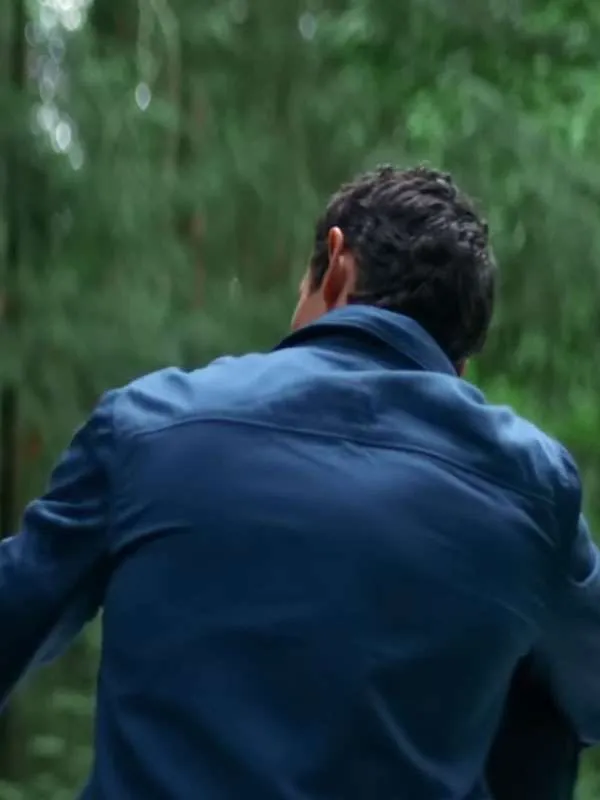 Callum Turner Eternity Blue Cotton Jacket - Image 4