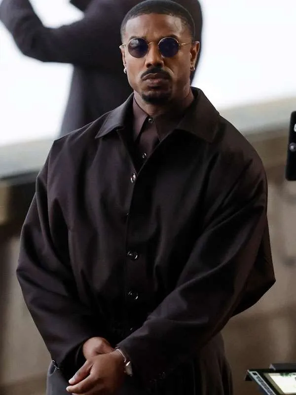 Michael B Jordan The Thomas Crown Affair Black Jacket - Image 2