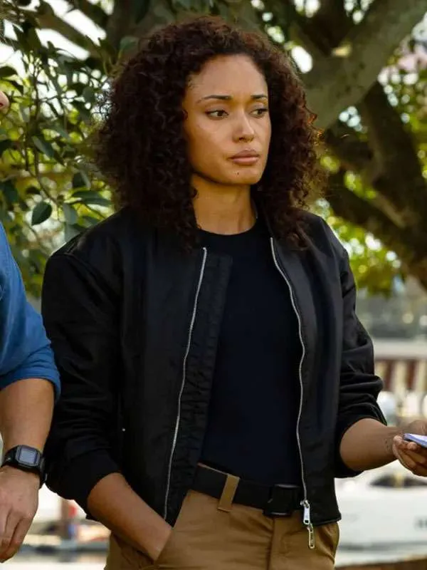 Michelle Mackey NCIS Sydney Black Bomber Jacket