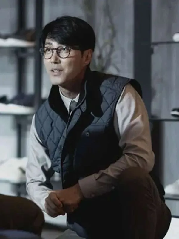 Cha Seung-won No Other Choice 2025 Quilted Vest - Image 3