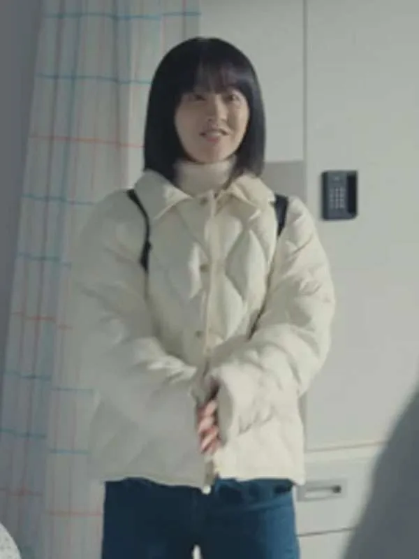Park Bo-young Our Unwritten Seoul White Puffer Jacket - Image 2