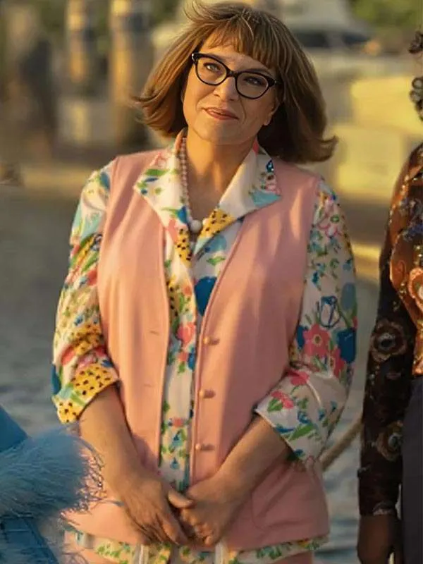 Palm Royale S01 Ann Holiday Pink Vest