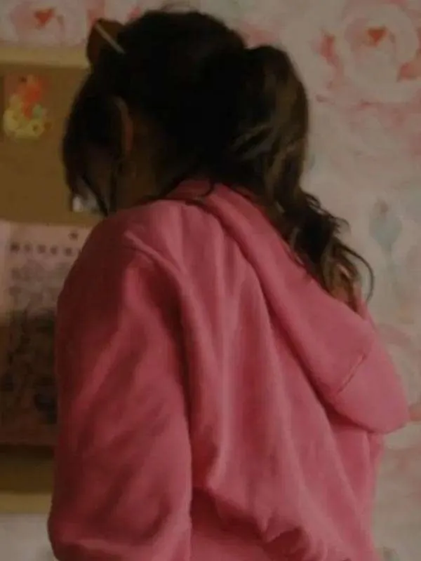 Jenna Ortega Winter Spring Summer or Fall Pink Hoodie - Image 2