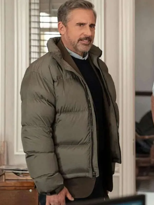 Steve Carell Rooster Puffer Jacket