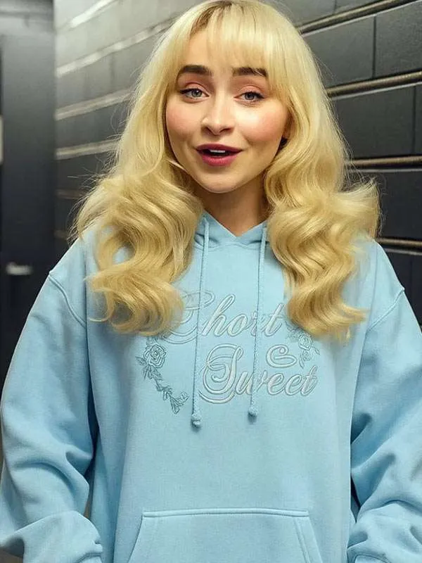 Sabrina Carpenter Short n Sweet Blue Hoodie