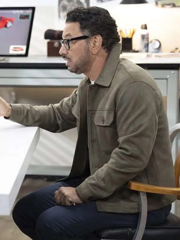 Al Madrigal Shifting Gears S02 Suede Leather Jacket - Image 2