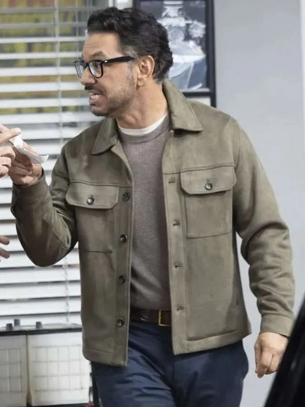 Al Madrigal Shifting Gears S02 Suede Leather Jacket - Image 3