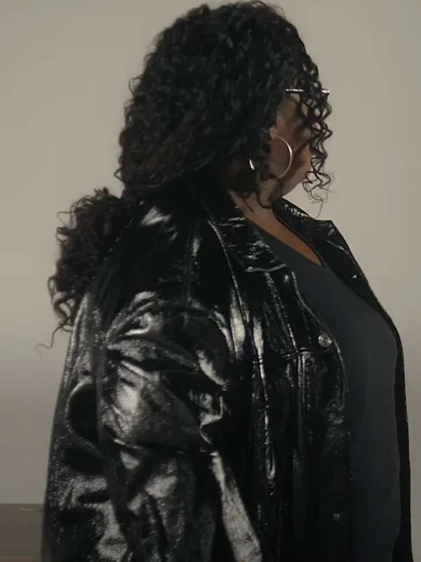 Raven Goodwin Style Me for Christmas Black Leather Jacket - Image 2