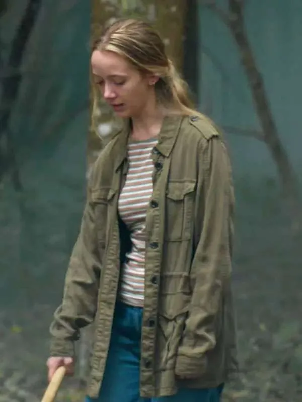 Delphi Evans Girl Taken Green Cotton Jacket