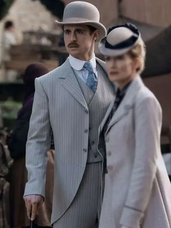 Max Irons Young Sherlock Grey Blazer