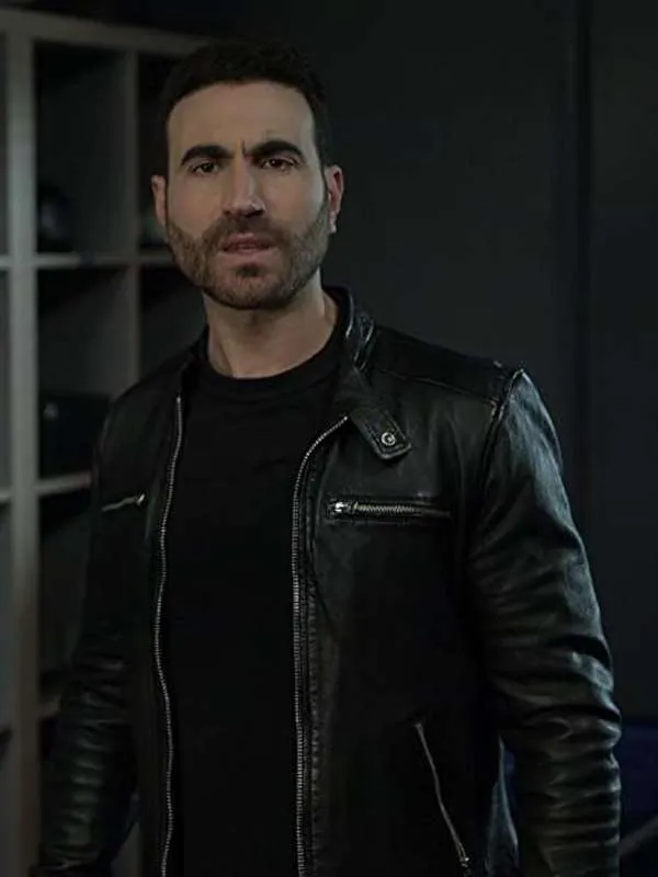 Ted Lasso Season 3 Roy Kent Black Leather Jacket - Image 3