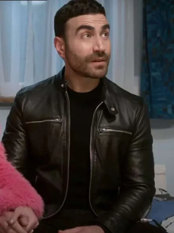 Ted Lasso Season 3 Roy Kent Black Leather Jacket - Image 2