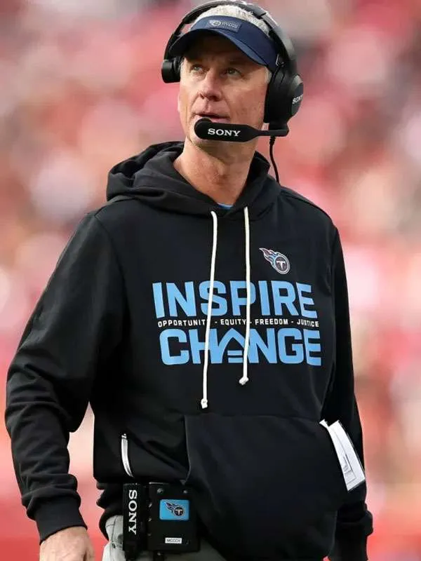 Mike McCoy Tennessee Titans Change Black Hoodie - Image 2