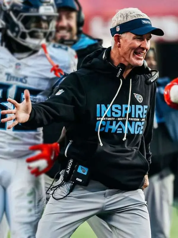 Mike McCoy Tennessee Titans Change Black Hoodie - Image 3
