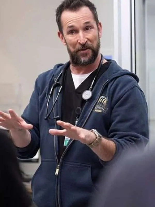 Dr Michael Robinavitch The Pitt Blue Hoodie - Image 4