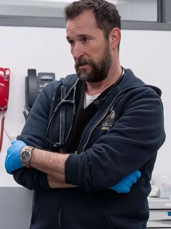 Dr Michael Robinavitch The Pitt Blue Hoodie - Image 2