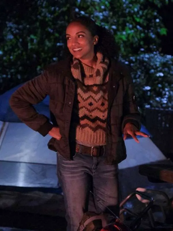 Nyla Harper The Rookie Black Puffer Jacket