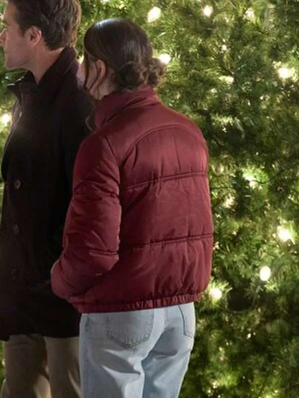 Emily Leung The Snow Must Go On Red Puffer Jacket - Image 2