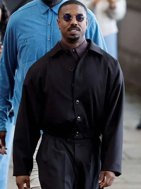 Michael B Jordan The Thomas Crown Affair Black Jacket