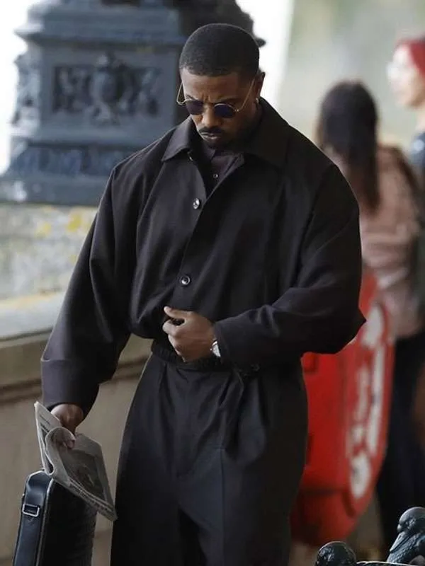 Michael B Jordan The Thomas Crown Affair Black Jacket - Image 4