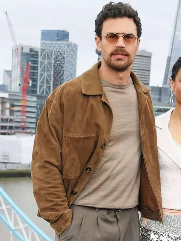 Fuze Theo James Brown Leather Jacket - Image 4