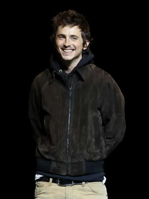 Timothee Chalamet CinemaCon Suede Jacket