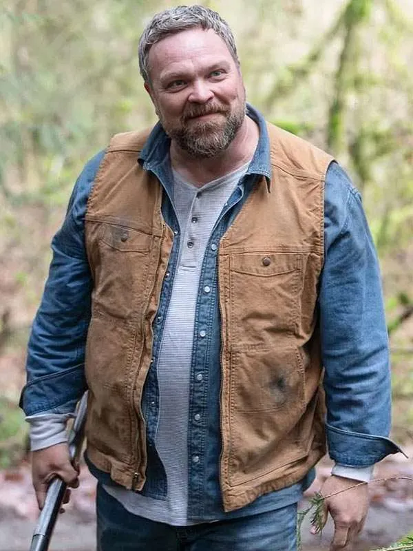 Tracker S02 Drew Powell Brown Vest