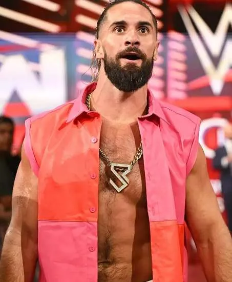 WWE Raw 2025 Seth Rollins Leather Vest