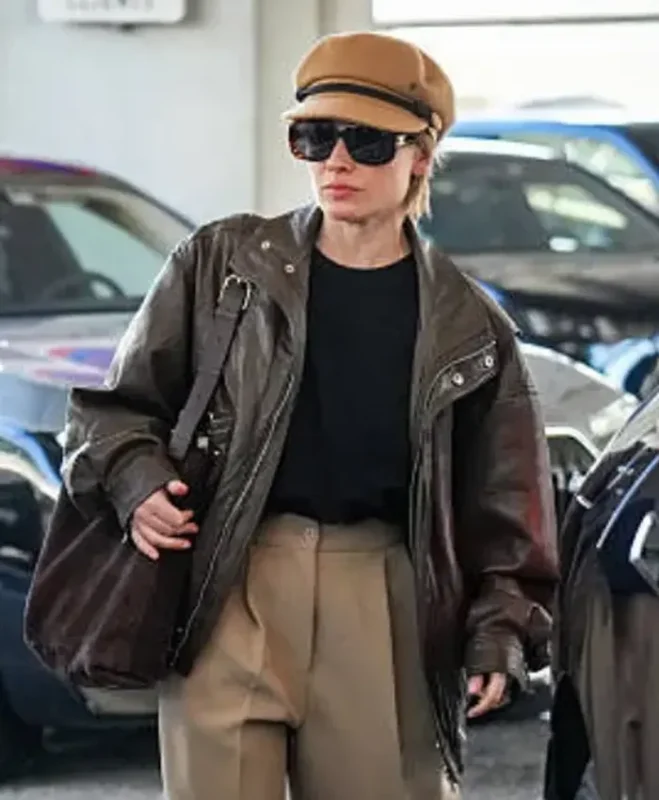 79th Cannes Mélanie Thierry Leather Jacket